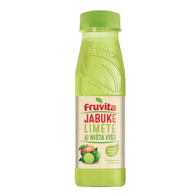 Fruvita Sok Jabuka, limeta i ništa više, 0.33 l