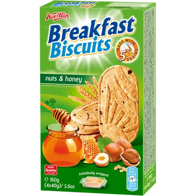 Breakfast Biscuit žitarice, orašasti plodovi i med, 160 g