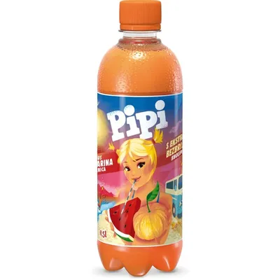 Pipi Sok od mandarine i lubenice, 0.5 l