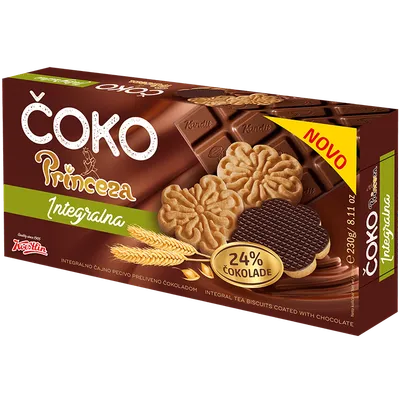 Koestlin Keks Čoko princeza kokos, 230 g