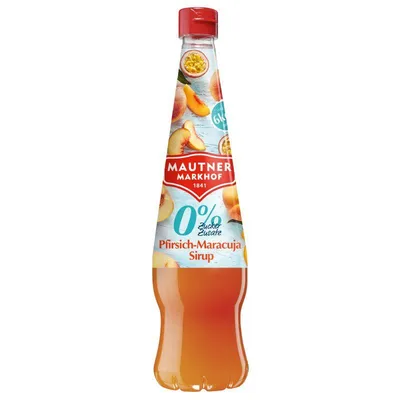 Mautner Voćni sirup breskva-marakuja bez šećera, 0.70 l