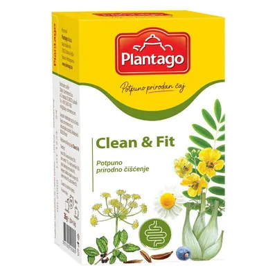 Plantago Čaj Clean i fit filter, 36 g