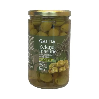 Galija Masline zelene bez koštice, 660 g