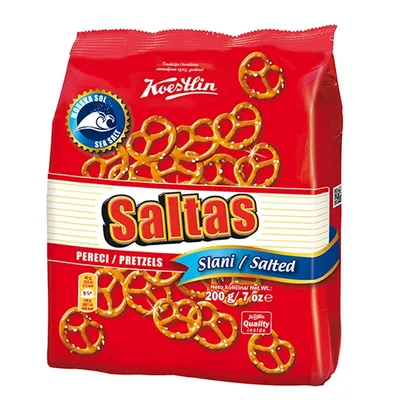 Koestlin Krekeri Saltas perec, 180 g