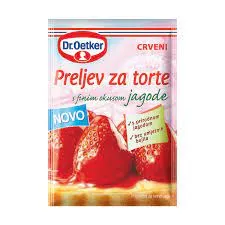 Dr. Oetker Preljev za torte jagoda, 12 g
