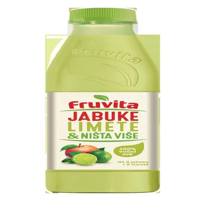 Fruvita Sok Jabuka, limeta i ništa više, 0.80 l