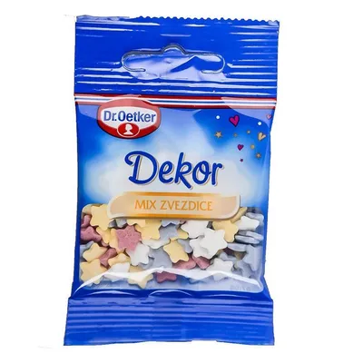 Dr. Oetker Dekor mix zvjezdice, 10 g