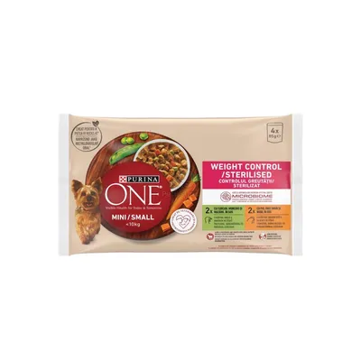 Purina One Mini  Vlažna  hrana za pse multipack  Weight Control, Puretina, 340 g