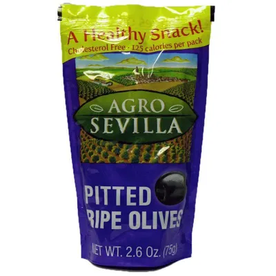 Seville Crne masline Snack bez koštice, 75 g