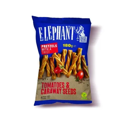 Elephant Čips Twisted slani sa rajčicom i kimom, 180 g