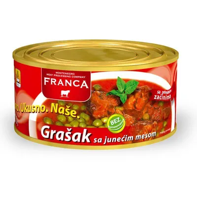 Franca Grašak sa junećim mesom, 400 g
