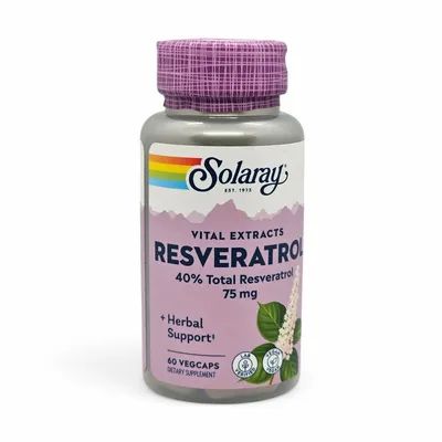 SOLARAY Resveratrol 75 mg, 60 kapsula