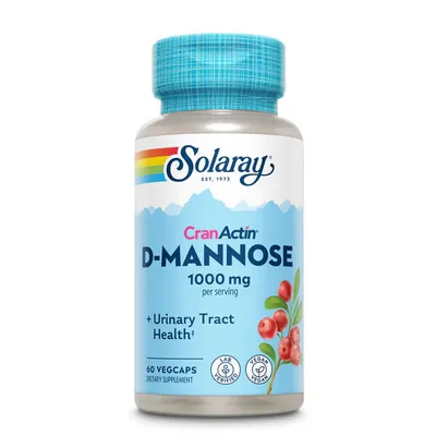 SOLARAY D Mannose & CranActin, 60 kapsula