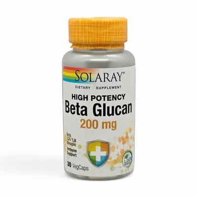 SOLARAY Beta Glucan 1,1/1,6 200 mg, 30 kapsula