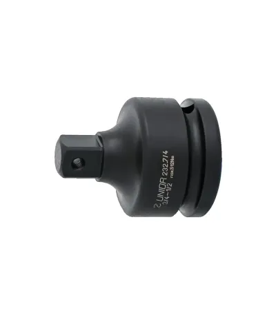 Unior Adapter Impact 232.7/4, Prihvat 3/4" - 1/2", Crni