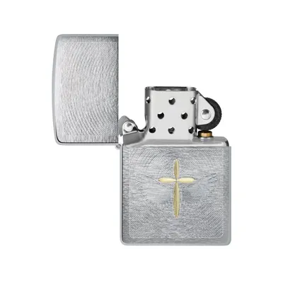 Zippo upaljač Spiritual Cross, srebrne boje