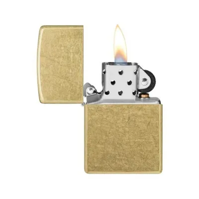 Zippo upaljač Regular Street Mesing, zlatne boje