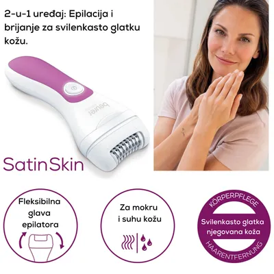Beurer HL 76 Epilator Wet&Dry, Roza