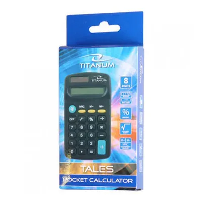 Esperanza Kalkulator Titanum Tales, 8 Digit Display, Solar/Battery Power, Tcl101