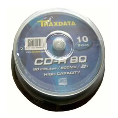 CD-R, TRAXDATA, 80 MIN, 52X, brand cake 10 kom