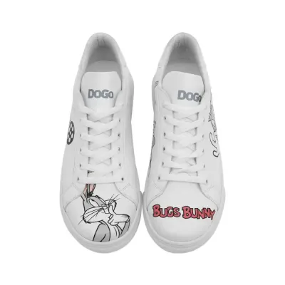 DOGO Whats Up Doc? Bugs Bunny Ženske patike, Bijele