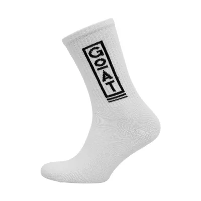 DOGO Goat Unisex Socks Muške čarape, Bijele