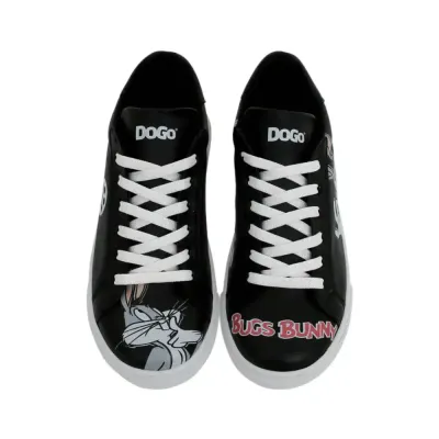 DOGO Ženske patike Bugs Bunny, Crno-Bijele