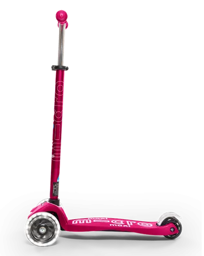 MICRO Mini Dječiji skuter, Deluxe LED, Roze