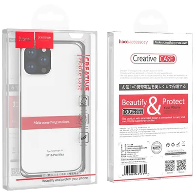 HOCO Maska za iPhone 16 Pro Max TPU, Providna