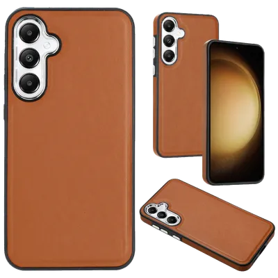 NN-SU Maska za Galaxy S24+, Koža, Smeđe boje