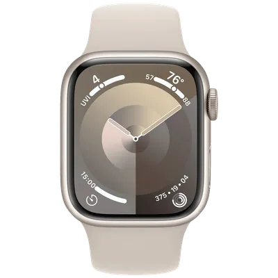 Apple Pametni sat Series 9, 1.69" LTPO OLED zaslon, Vodootporan BT, WiFi, GPS, 41mm, Bež
