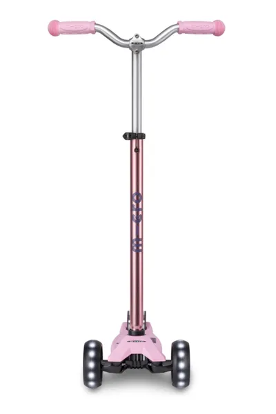 MICRO Maxi Dječiji skuter, Deluxe Pro LED, Roze