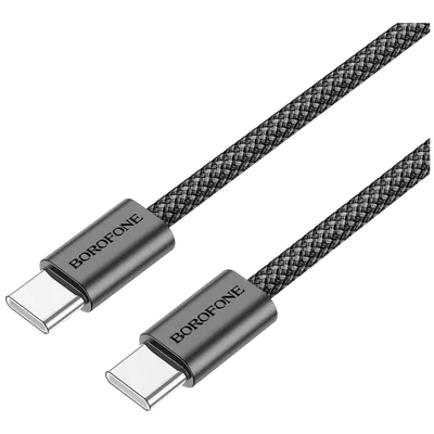 BOROFONE USB kabl za smartphone BX104 Primo, Type-C, 60W, 3A, 1m, Crni
