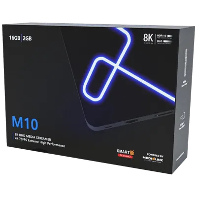 MEDIALINK Prijemnik IPTV Android M10, UHD/4K/8K, 2GB/16GB, WiFi, Bluetooth, Crni