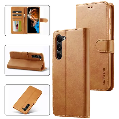 NN-SU Preklopna futrola za Galaxy S24+, Koža, Smeđe boje