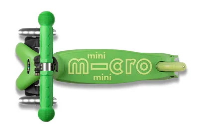 MICRO Mini Dječiji skuter, Deluxe LED, Zeleni
