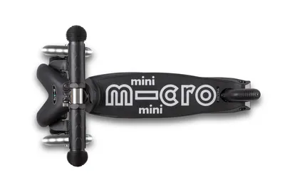 MICRO Mini Dječiji skuter, Micro Deluxe Eco LED, Tamno sivi