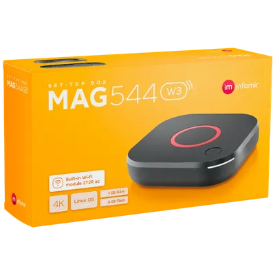MAG Prijemnik IPTV za Stalker midlleware MAG 544 W3, 4K, WiFi, 2.4/5 GHz