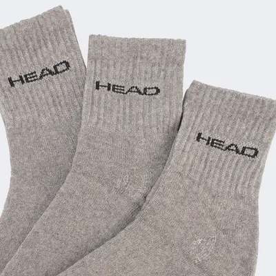 HEAD Čarape Short Crew Elements 3P, Sive