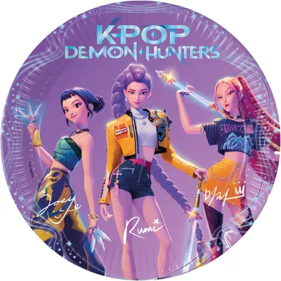 Papirni tanjiri K-POP Demon Hunters 98638, 23cm