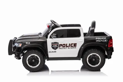 Dodge Ram 1500 Policijska Verzija 12V MKX3460004, Crno-bijeli