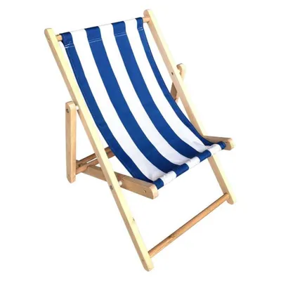 Drvena sklopiva plažna stolica 2019YZ02, Plava