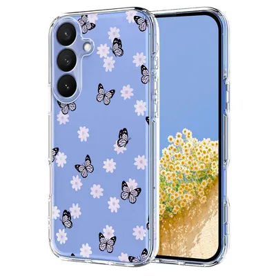 Maska za Samsung Galaxy S26, Butterfly Floral, Providna