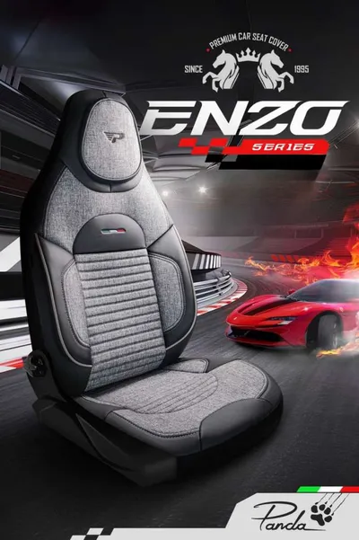 Top Deal Auto presvlaka Enzo, Crno-siva