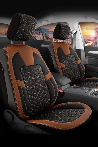 Top Deal Auto presvlaka Diamond, Crno-braon