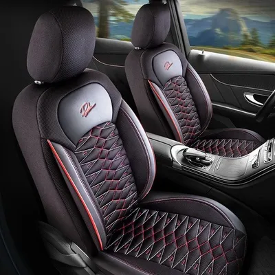 Top Deal Auto presvlaka Madrid, Crno-crvena