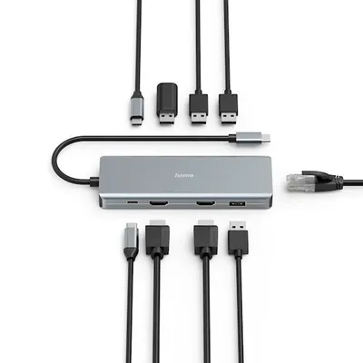 Hama USB-C HUB CONNECT2Media 9 portova