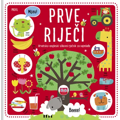 Prve riječi: (hrvatsko-engleski slikovni rječnik za najmlađe)