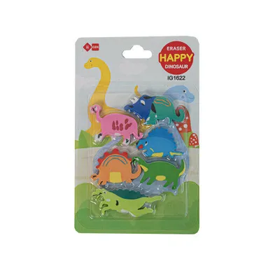 Manal Gumica Happy Dinosaur, 6 komada