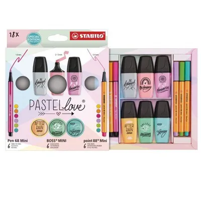 Stabilo Set mini markera za obaležavanje Lovemini, 18 komada